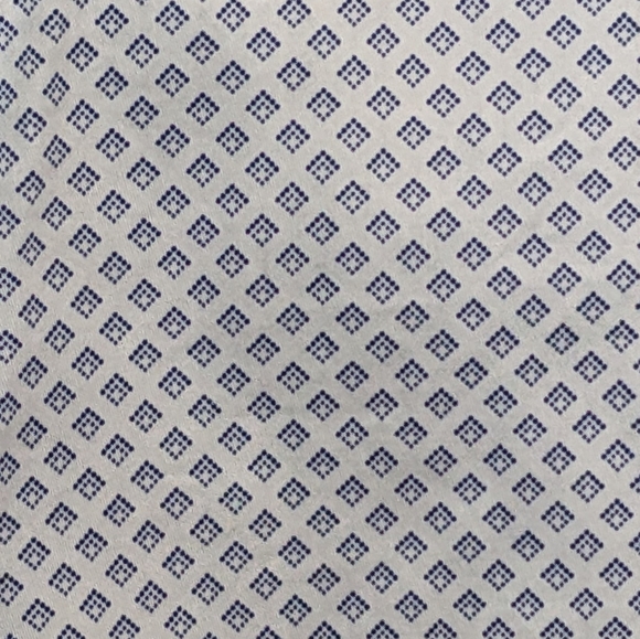 Ted Baker Men's, Navy Patterned Casual Button Down Long Sleeve Shirt, Size 3 - Picture 4 of 8